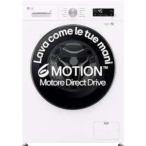 LG F4NX1008NWK Lavatrice 8 kg a Carica Frontale Serie X1, Classe A, 1400 giri, Wi-Fi, 6 Motion Direct Drive, Lavaggio a Vapore Allergy Care, Libera installazione, Essence White