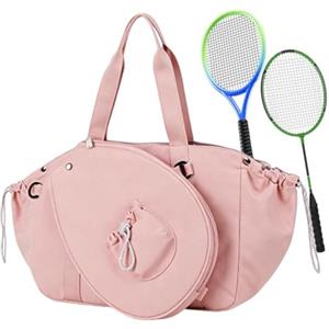 Generico Astuccio Racchette Tennis - Borsone Sportivo Impermeabile | Con Tasche Rimovibili | - Modello Multiuso Per Badminton, Tennis, Fitness | Alloggiamento Anteriore Staccabile Usato | Tr