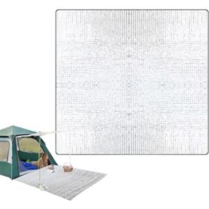 Generic Tappetino da campeggio, materasso in lamina bifacciale, 200 x 200 cm, tappetino da esterno, in schiuma isolante impermeabile, tappeto pieghevole da picnic, per la casa per spiaggia, tenda