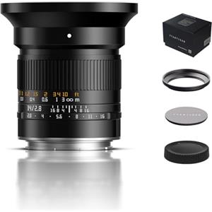 TTARTISAN 14 mm f2.8 ASPH per montaggio a L, formato completo, 114° ultra grandangolare, messa a fuoco manuale, obiettivo Prime (supporto L)