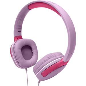 Celly, Cuffie con Filo per Bambini, Microfono Integrato, Archetto Regolabile, Compatibili con Dispositivi AUX, Jack 3.5mm, Colore Rosa