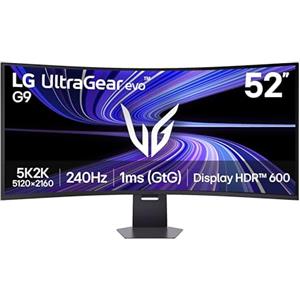 LG UltraGear 52G930B-B Monitor 52" Curvo, 240Hz, 1ms (GtG), HDMI, Stand regolabile, Nero
