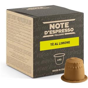 Note D'Espresso, Tè al Limone, Capsule Compatibili con Sistema NESPRESSO*, 40 caps
