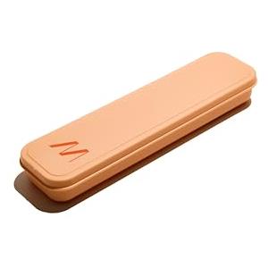 Muitomas, Set di Posate Portatile, Kit Completo di Posate per Pranzi Fuori Casa, con Custodia Compatta Facile da Trasportare in Viaggi e Ufficio, Colore Peach Fuzz