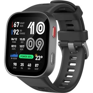 Amazfit Bip Max 50mm Smartwatch, Display AMOLED da 2.07, Autonomia fino a 20GG, GPS, 4GB, Mappe Offline, Fitness Tracker, Hybrid Training, 150+ Modalità Sportive, HYROX, 5 ATM per Android e iPhone
