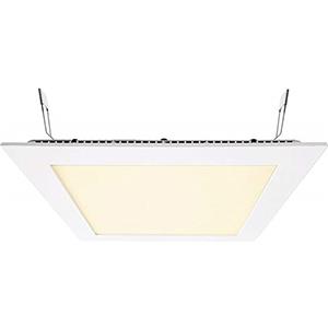 Planetitaly Faretto Quadrato LED 18W Pannello Incasso Cartongesso Ultra Sottile, Alta Resa Luminosa 1800 LM, Luce Diffusa 120 gradi, Foro Incasso 20cm, LED CCT Regolazione della Temperatura Luce da 3000K a 6500K