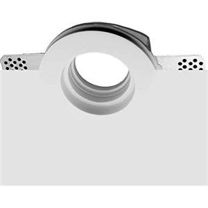 C F ORIGINAL CF ORIGINAL PORTA FARETTO IN GESSO DA INCASSO TONDO SLIM LED GU10 PORTALAMPADA CERAMICO INCLUSO