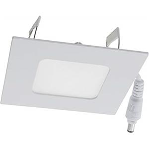 Zeitnet Inc. Pannello LED Quadrato da Incasso per Cartongesso, 3W 210LM Luci da Soffitto Interno, Regolazione della Tenmperatura Luce CCT da 3000K a 6500K, Faretto led incasso Ultrasottili 20mm, Foro Ø80mm