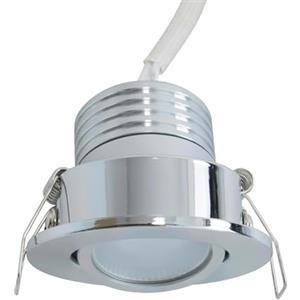 Planetitaly Mini Faretto Spot LED 3W COB Orientabile CCT da 3000K a 6500K con Alimentatore Driver 230V Punto Luce Vetrine, Negozi, Mobili, Armadi, Mensole Colore (Argento)