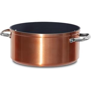Nuwave Pentola da 4,7 litri in Ceramica Antiaderente Duralon Blue in Rame Rustico, Priva di PFAS, Compatibile con Induzione e Forno, Lavabile in Lavastoviglie, Manici Freschi e Resistente ai Graffi