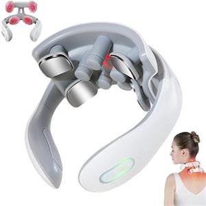 mzvoo Vertaline Massaggiatore Cervicale,cervirest Massaggiatore Cervicale,Massaggio A 4 Teste Con 6 Modalità Di Massaggio, Regolazione Dell'intensità A 15 Gradi,per Alleviare I Dolori Cervicali(A)