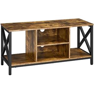 Yaheetech Tavolo Supporto TV in Legno e Metallo 106 × 40 × 50,5 cm