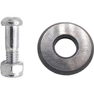 tooloflife Rotelle per taglio piastrelle, 16 x 6 x 3 mm, in lega di metallo, ruota di ricambio con bullone per tagliapiastrelle manuale