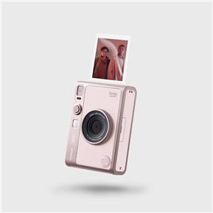 Fujifilm instax mini Evo Gentle Rose - Fotocamera Ibrida con Stampante Smartphone, Design Analogico e 100 Effetti