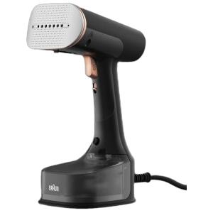 Braun Ferro da Stiro Verticale Stiratrice a Vapore Portatile da Viaggio Potenza 1600 Watt Piastra in Ceramica colore Nero - GS7077BK QuickStyle 7