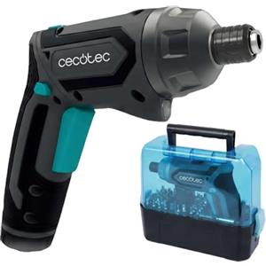 Cecotec Avvitatore a Batteria PowerGyro 4000 Clear. 49 Punte, 4V, 1500mAh, Convertibile 2in1, 200 rpm, Coppia 6Nm, 6+1 Posizioni, Luce LED, Autonomia 60 Min, Risolvi Ogni Lavoro con Molta Precisione