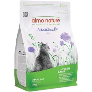 Almo Nature Intestinal Help - Crocchette Gatto con Agnello Fresco - Supporta la Funzione Intestinale con Prebiotici e Minerali - Sacco da 2kg