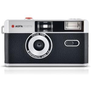 AgfaPhoto 603000 - fotocamera a pellicola riutilizzabile analogica da 35 mm. Colore nero