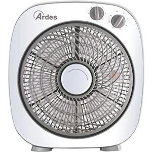 Ardes FLOOR 26 Ventilatore Portatile 45W 26 cm da Pavimento o Tavolo con Oscillazione Automatica, 3 Intensità, Timer, Rotazione 360°, Design Compatto e 6 Pale