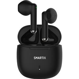 Atlantis Auricolari Smartix Tws SM60-Fi9-B Bt V5.3 Custodia Con Funzione Di Ricarica Include Battery Bank Da 300ma Nero