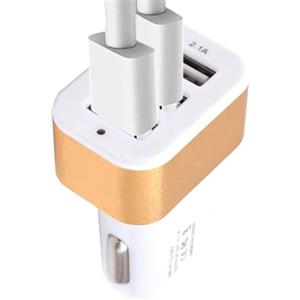 Generic Caricabatterie Accendisigari | Adattatore Di Ricarica Auto Tripla Porta USB - Dispositivo Di Ricarica Per Dispositivi Mobili Nei Veicoli