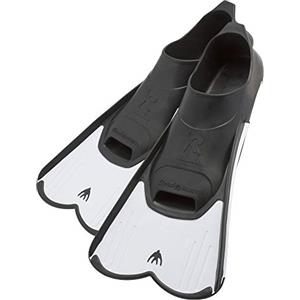 CRESSI Light Fins for Swimming, Training, Reactive Blade for Muscle Legs, Soft Elastomer Shoe, Ideal for Swimming Pool, Sea, And Snorkeling, Unisex, White, EU_31/32_UK_12.5/13.5