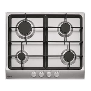 Franke Piano Cottura da Incasso 60 cm 4 Fuochi Gas Griglie in Ghisa Inox Franke Smart Linear FHSL 604 4GXSC Inox - 106.0459.550