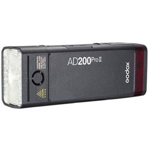 Godox AD200 Pro II Flash Pocket TTL - Flash professionale da 200W con teste H200J II e H200 II, luce di modellazione bicolore