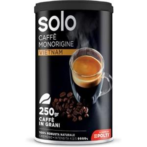 SOLO - Caffè Monorigine Vietnam, Caffè in Grani Tostati, 250 g, 100% Robusta Naturale