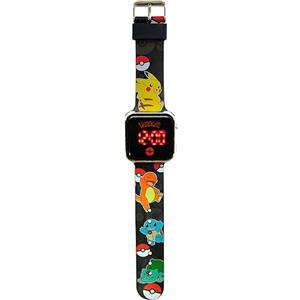 Kids Licensing NINTENDO Kids Euroswan Orologio LED Pokemon con Calendario. POK4322