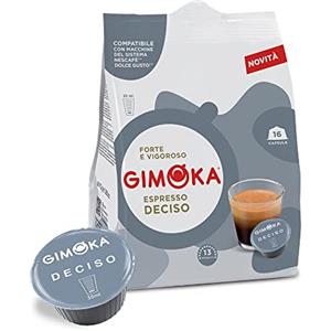 Gimoka - Compatibile Per Nescafé - Dolce Gusto - 64 Capsule - Gusto DECISO - Intensità 13 - Made In Italy - Confezioni Da 16 Capsule