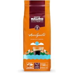 CAFFE MAURO TORREFAZIONE Caffè Mauro Torrefazione - Miscela Avvolgente - Intensità 8/10 - Caffè in grani confezione 1 Kg