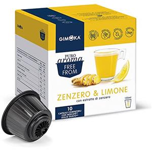 Gimoka - Compatibile Per Nescafé - Dolce Gusto - 30 Capsule - Gusto ZENZERO E LIMONE - Made In Italy - 3 Confezioni Da 10 Capsule