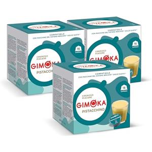 Gimoka - Compatibile Per Nescafé - Dolce Gusto - 48 Capsule - Gusto PISTACCHINO - Made In Italy - 3 Confezioni Da 16 Capsule