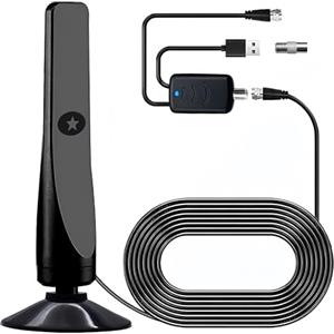 Jyinelx Wavemax, antenna TV Rewave, antenna digitale da interni con amplificatore di segnale, antenna satellitare A-ntenna per Smart e tutte le TV più vecchie