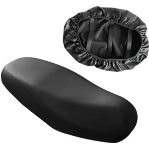 Dryxog Coprisella Moto Antiscivolo e Antigraffio Coprisella Moto, Copri Sella Scooter Universale Impermeabile, Coprimoto Resistente all'Abrasione Telo Impermeabile Copri Sella (Versione Estesa Nera)