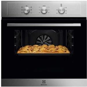 Electrolux EOH2H00BX Serie 300, Forno da Incasso Multifunzione, Capacità 58 L, Funzione Grill, Aqua Cleaning, Contaminuti, Classe A, 590x594x560 mm, Acciaio Inox Antimpronta