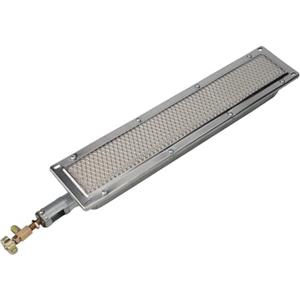 Serenophile Bruciatore in ceramica a infrarossi, portatile, design compatto, barbecue a gas con riscaldamento a infrarossi per cucinare all'aperto (44 x 9,5 cm)