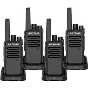 Retevis RT668D Walkie Talkie DMR Professionali, Ricetrasmittenti PMR446 Senza Licenza, 256 Canali, Ricarica 2000mAh Tipo-C, Chiamata di Gruppo, Wolky Toki per Sicurezza e Hotel (confezione da 4)