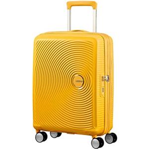 American Tourister Soundbox - Trolley S Espandibile Bagaglio a Mano, 55 cm, 35.5/41 L, Giallo (Golden Yellow)