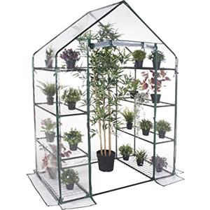 eacommerce Serra da Giardino e Balconi con copertura in PVC impermeabile per Orti, Piante e fiori (8 ripiani - 143x73x195H cm)