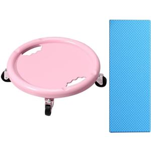 Generico Roller Ab Caster, Roller AB | Attrezzatura di allenamento principale con tappetino | Ruota a rullo di allenamento, cursore core rotabile a 360 gradi per per la resistenza a tutto il corpo