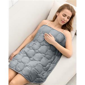 Cottonblue Coperta Sovrapponibile Ponderata 3,2 kg, Soffice Coperta di Velluto di Cristallo di Lusso per Adulti, Piccola Coperta Ponderata per Rilassamento, Sonno, Viaggio, Grigia, 74 cm x 61 cm