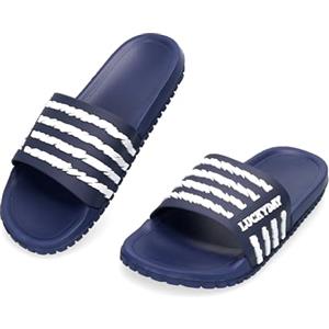 JOMIX Ciabatte Uomo Estive da Doccia Asciugatura Rapida Sandali Pantofole da Casa Morbide e Comode Traspiranti Antiscivolo Scarpe da Interni ed Esterni MES260129-0 (Grigio,41)