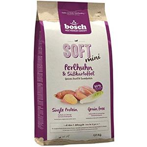 bosch TIERNAHRUNG bosch HPC SOFT Mini Faraona e patata dolce | Cibo semi-umido per cani adulti di piccola taglia | Proteina singola | Senza cereali | 1 x 1000 g