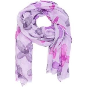 QUEEN HELENA Sciarpa Morbida Foulard Leggero Stola Fina a Fantasia Casual Elegante Donna SC025 (Viola)