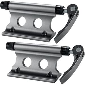 Odoukey Supporto per forcella per bici a sgancio rapido in lega di alluminio da 2 pezzi, staffa per portabici per fissaggio a forcella per stoccaggio per trasporto SUV per camion per auto