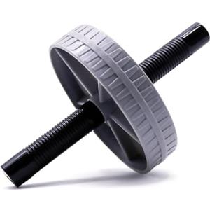 Generico Abdominal Roller Wheel - 15cm Ab Exercise Equipment | Steel & PP Anti Slip Core Trainer, Comfortable Handle Smooth Controlled Movement Greater Challenge Depth Home Gym Strength Gray Roller