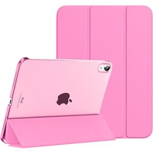 MoKo Cover Custodia iPad (A16) 11a Generazione 2025 /iPad 10a Generazione 2022, Cover Custodia Protettiva per Supporto Ultrasottile con Copertura Posteriore Traslucida in PC Rigido, Colore Peonia