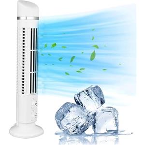 Elprico Ventilatore a Torre, Ventilatore a Torre Oscillante a 90°, Raffreddamento Rapido, Funzionamento Silenzioso, Ventilatore Portatile Senza Pale con Luce per L'ufficio della Camera